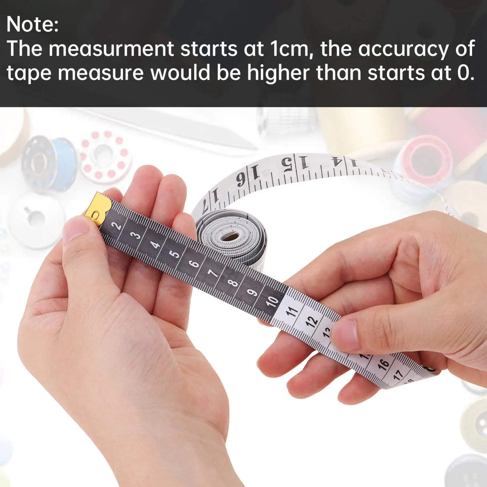 2/4pcs Soft Tape Measure Double Scale 200cm Fabric Craft Measuring Ruler Flexible Vinyl Measuring Tape for Body Weight Loss