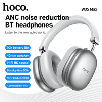 HOCO W35 Max ANC Noise Reduction Bluetooth Headphones Over-ear Music Phone call Wireless Headsets Support TF card AUX 2025 NEW
