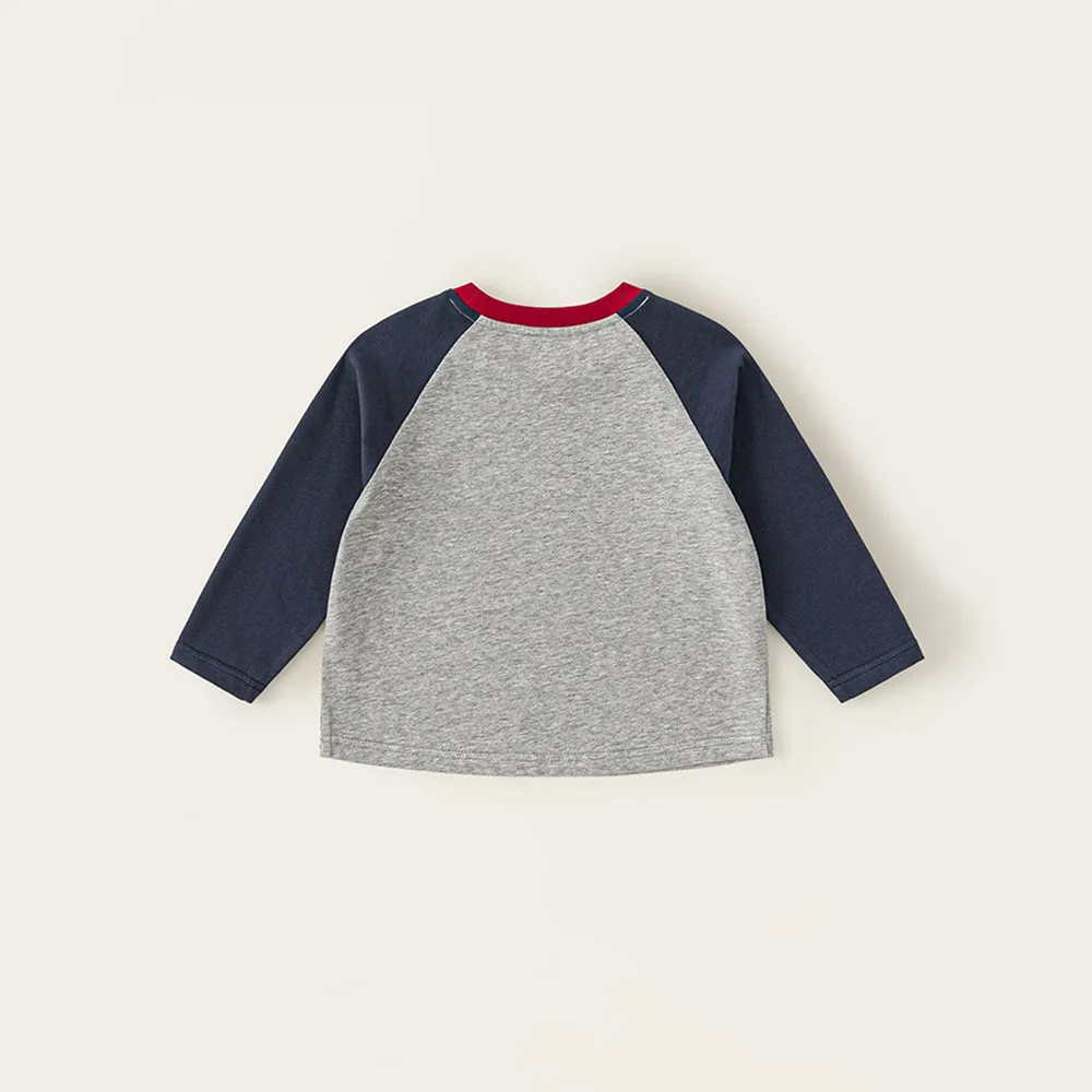 New autumn cartoon printed long sleeve T-shirt raglan sleeve Round neck undershirt baby girl clothes kids tops
