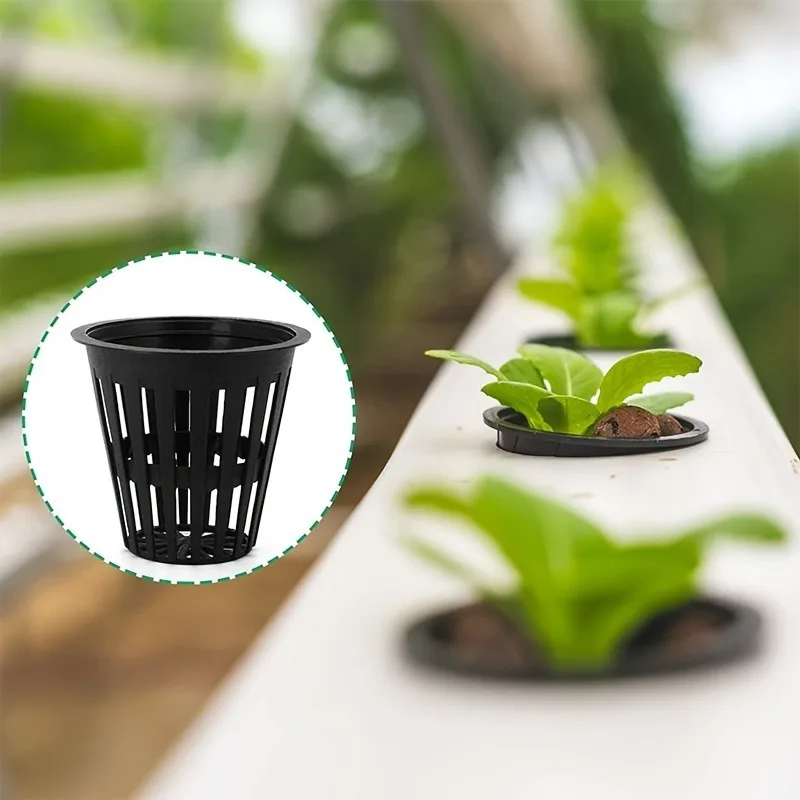 50pcs 2 Inches Net Pots for Hydroponics Heavy Duty Reusable for Tower Gardens