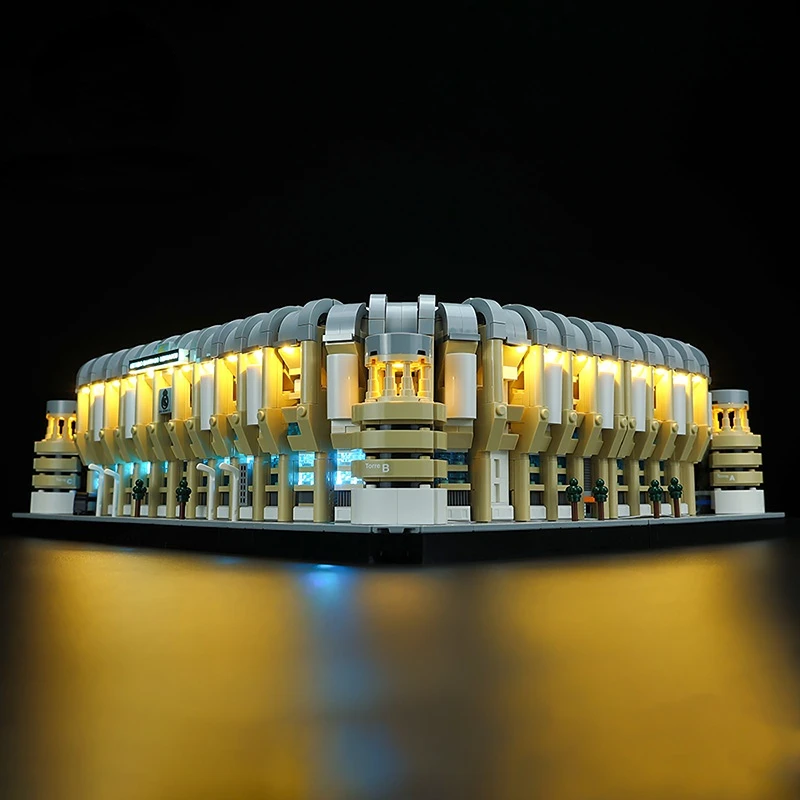 No Bricks LED Light Set for Real Madrid Santiago Bernabéu Stadium 10299