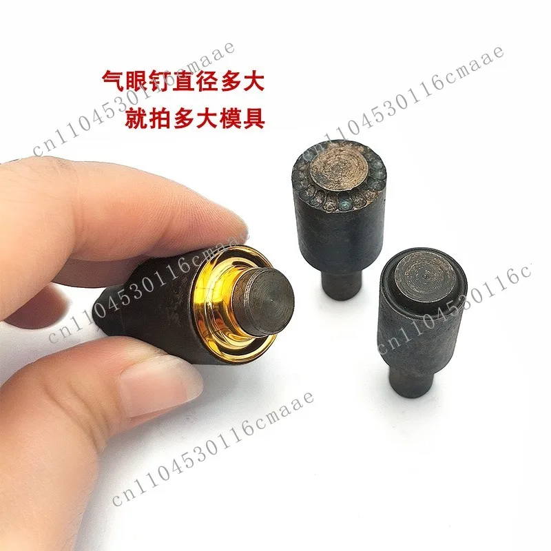 Manual press and buttoning machine with mold rivet installation mold round/flat edge corn buttons for garment punching