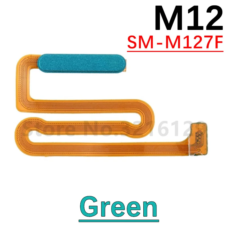 Power Home Button Menu Return Key Fingerprint Touch ID Recognition Sensor Flex Cable For Samsung Galaxy M12 M13 M14 5G