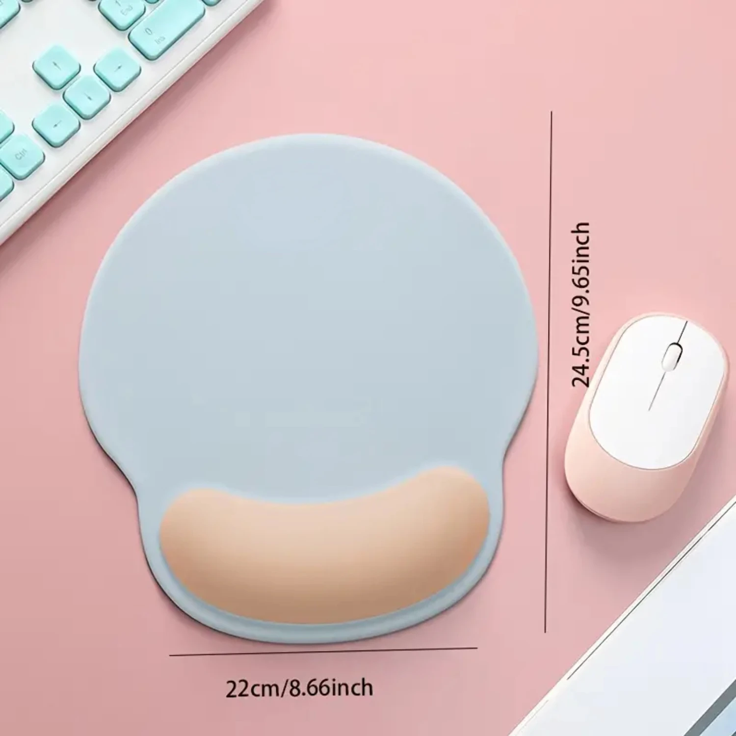 Enhance Your Gaming Experience with High-Quality Non-Slip Silicone Base Gaming Mouse Pad - Perfect Ergonomic Design with Comfort