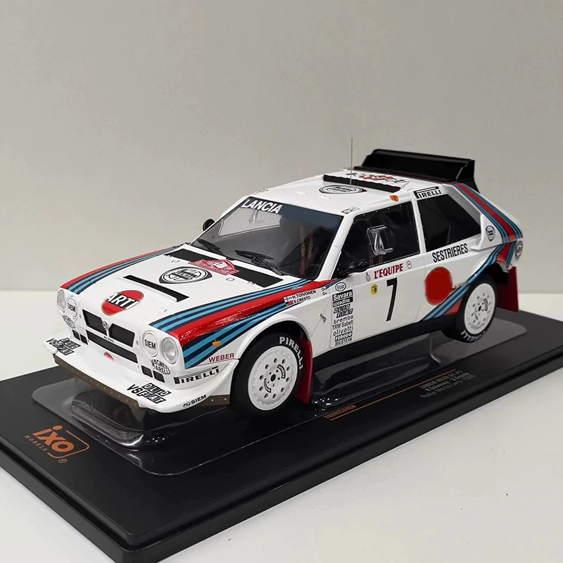 IXO 1:18 Skala LANCIA DELTA S4 # 2/ # 7/ # Model samochodu ze stopu 6Alloy, statyczny, kolekcjonerski, dekoracyjny, na prezenty świąteczne, zabawka, pamiątka.