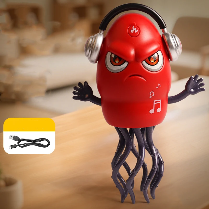 Nova dança spray polvo eletrônico brinquedos para animais de estimação dos desenhos animados desenvolvimento interativo em movimento educação brinquedo da criança crianças presente aniversário
