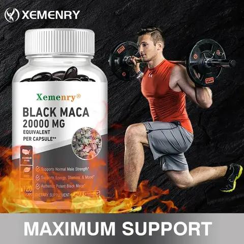Black Maca Root - Increases Energy, Endurance and Muscle Mass, Improves Mood and Performance