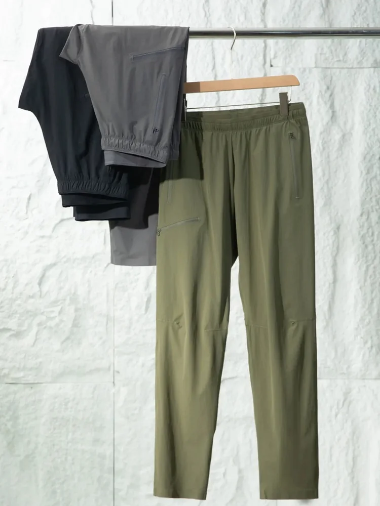 

New American High-End Outdoor Sl Glued Elastic Qui-Drng Breathable Loose Straight Leg Sport Casual Pants Men Summer