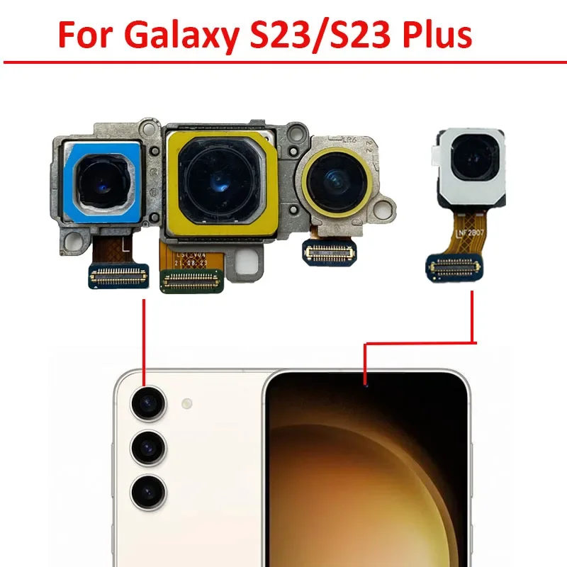 Main Rear Back Camera For Samsung Galaxy S23 Plus SM-S911B S911 S916 S916U S916B S911U S911E S911N Wide Camera Flex Cable Module