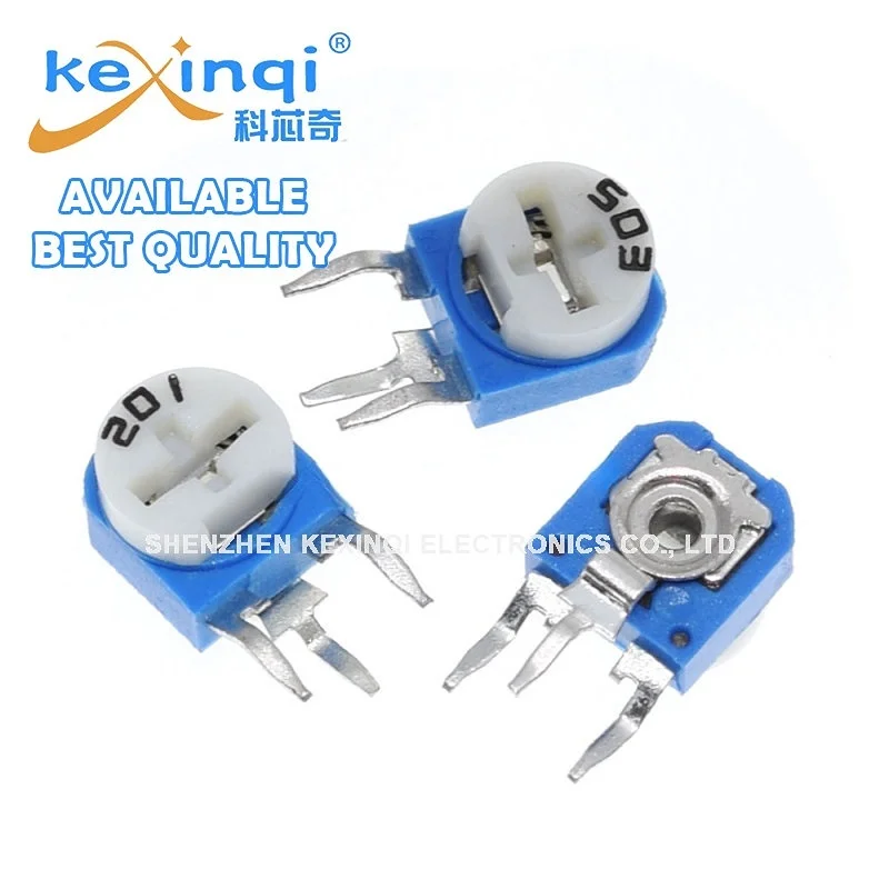 20pcs RM063 RM-063 100 200 500 1k 2k 5k 10k 20k 50k 100k 200k 500k 1m Ohm Trimpot Trimmer Potentiometer Variable Resistor