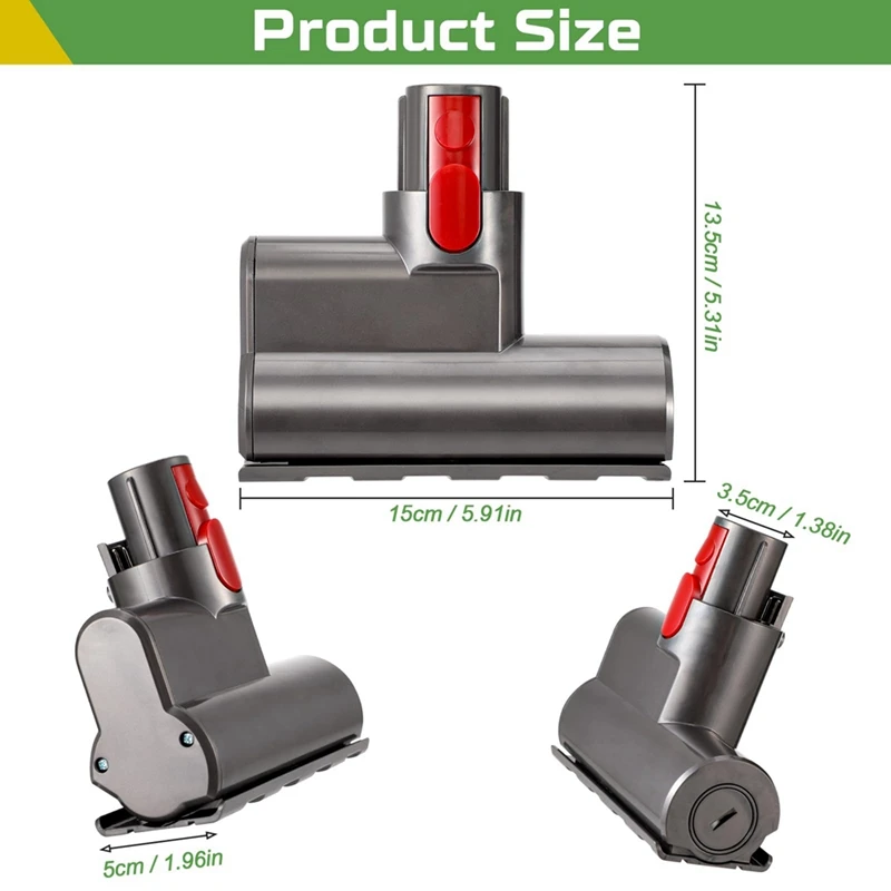 Cabezal de cepillo de eliminación de ácaros al vacío para Dyson V7, V8, V10, V11, V15, aspiradoras inalámbricas, Mini cepillo eléctrico, piezas de repuesto