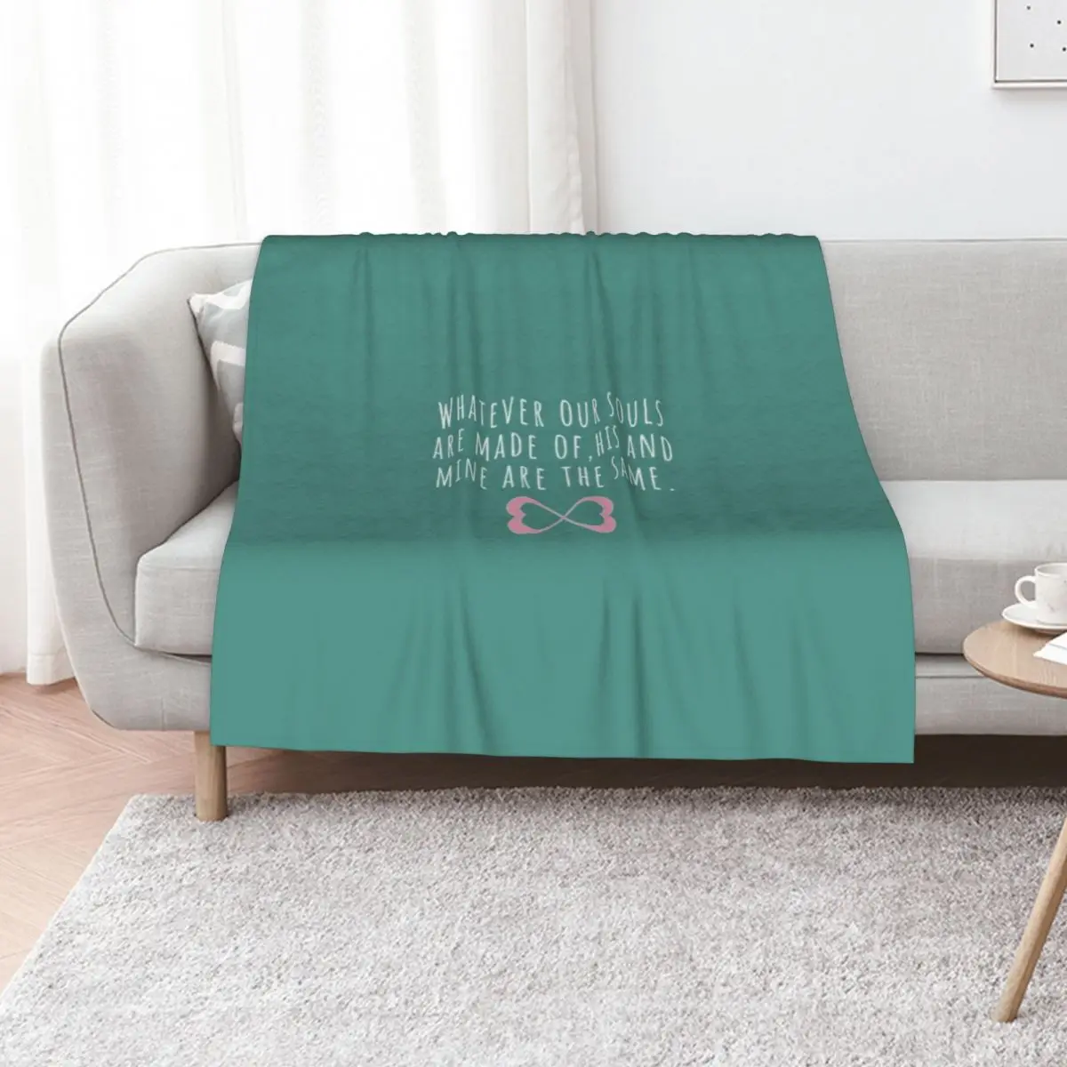 

Whatever our souls are made ofAfter Hessa Quote Black Variant Throw Blanket Durable Warm Blanket for Daily Home Use