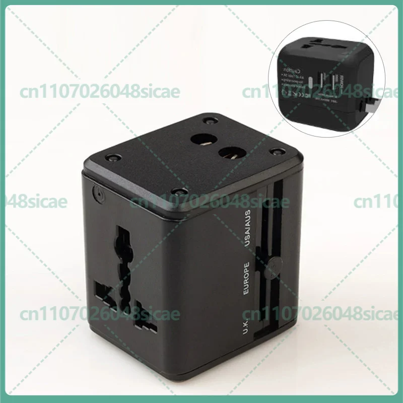 Dual USB Universal Travel Power Adapter, Worldwide Use Charge 3 Devices Simultaneously