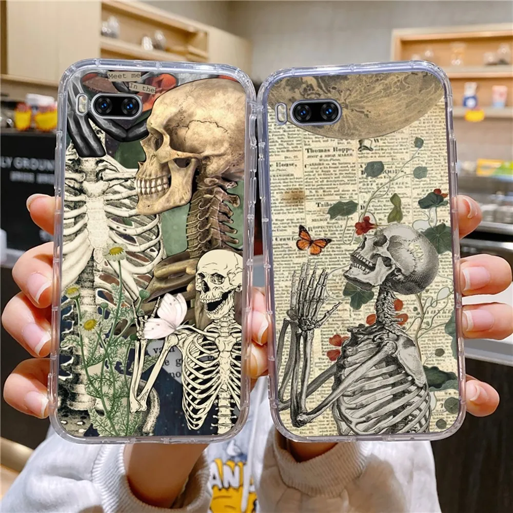 Medical Human Anatomy Phone Case For Huawei Mate P10 P20 P30 P40 P50 Smart Z Honor 50 60 70 Pro Lite Transparent Case