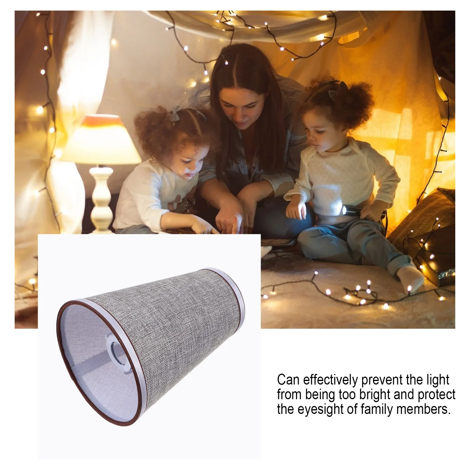 

E14 Lamp Shade Cloth Lampshade Durable Cover H made Simple Exquisite Home Hotel Decoration Living Dining Lighting Accessories