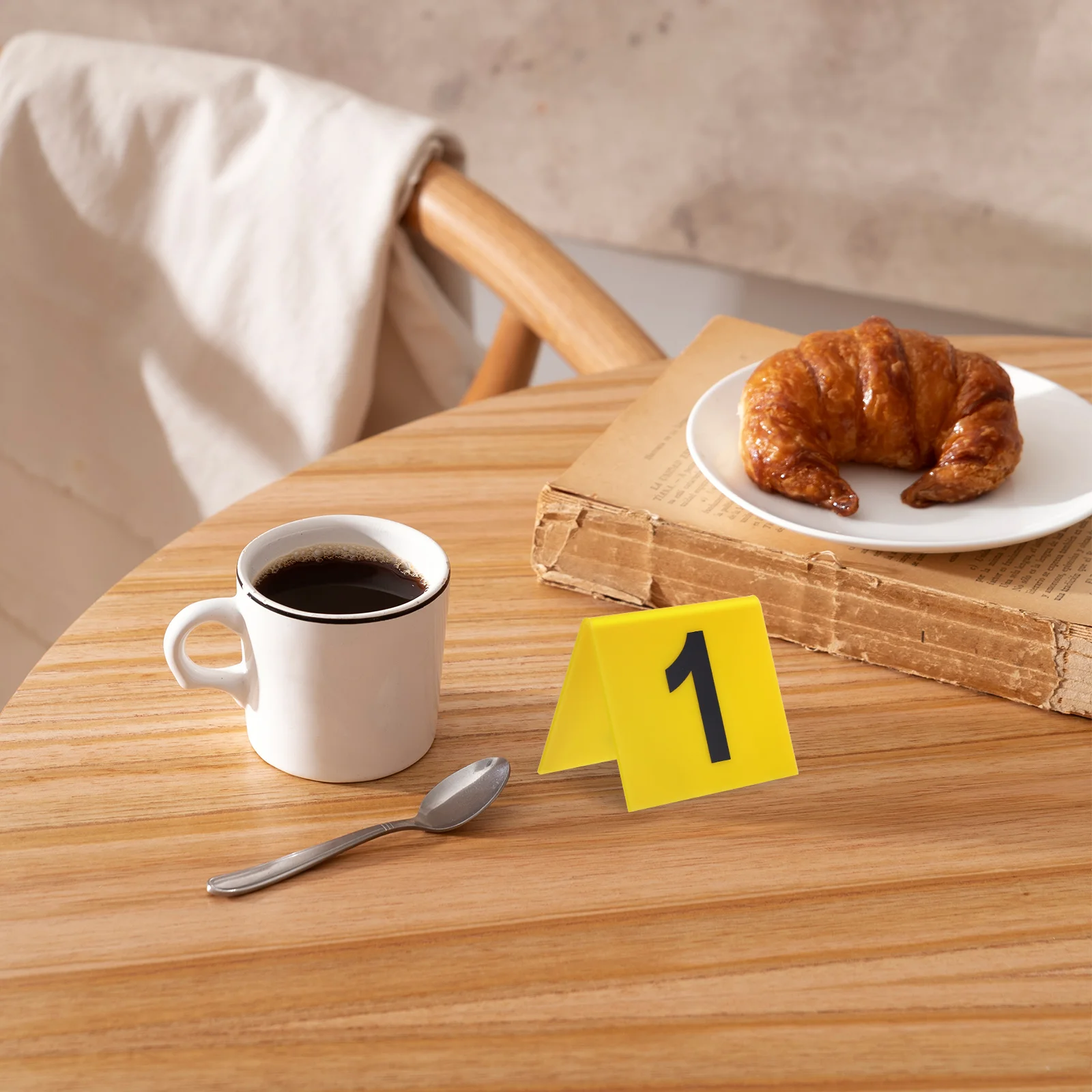 Crime Scene Decorations Kit Number Plate Sign Game Accessory Plastic Floor Marker Banquet