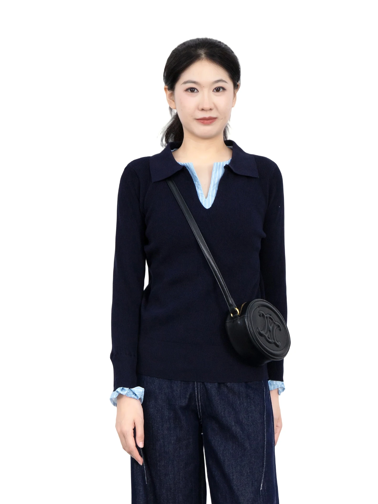 

Женский трикотаж ранней осени больших размеров, утягивающий лоскутный топ в полоску с прикрытием живота, повседневный свободный крой, длинный топ све