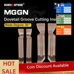 Dovetail Grooving Cutter Coated Face CNC Cutting Tools Carbide Slotted Inserts Lathe Tools MGGN200/250/300/400