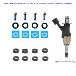 Fuel Injector Repair Kits for GM Fuel Injector for 2014-18 6.2L V8 Silverado Cadillac Camaro SS 12668393 FJ1297(AY-RKG920)