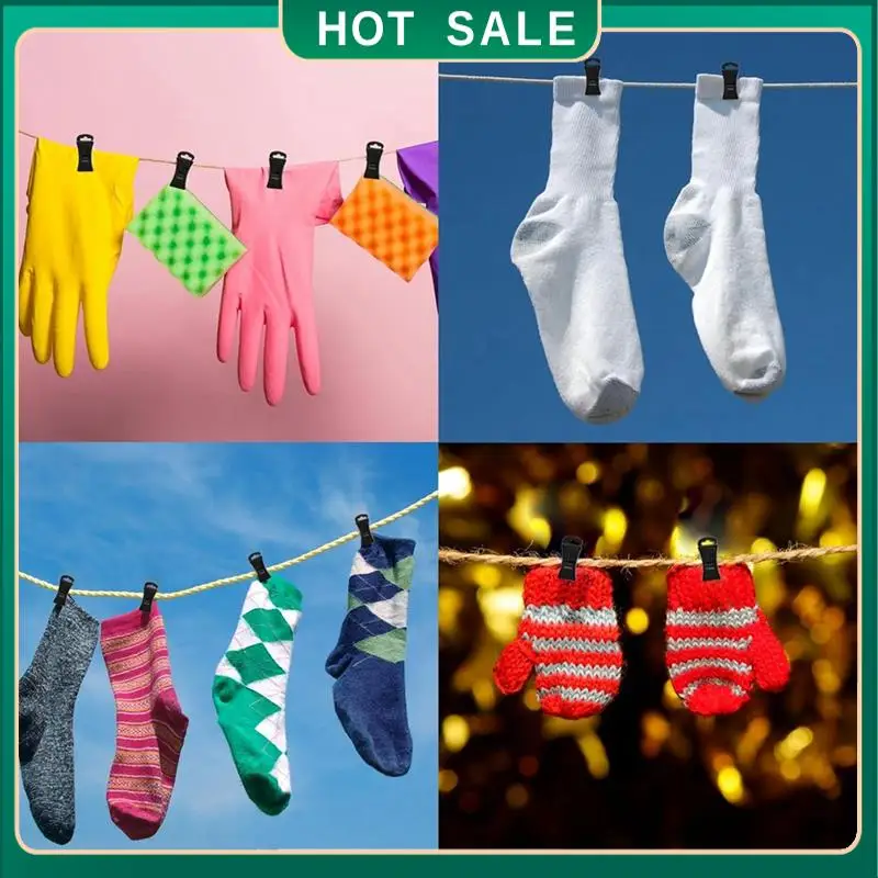 24-Hour Delivery 50 Sock Clips For Washing Machine And Dryer Laundry Clips, Towel Clips For Washing, Sock Clip