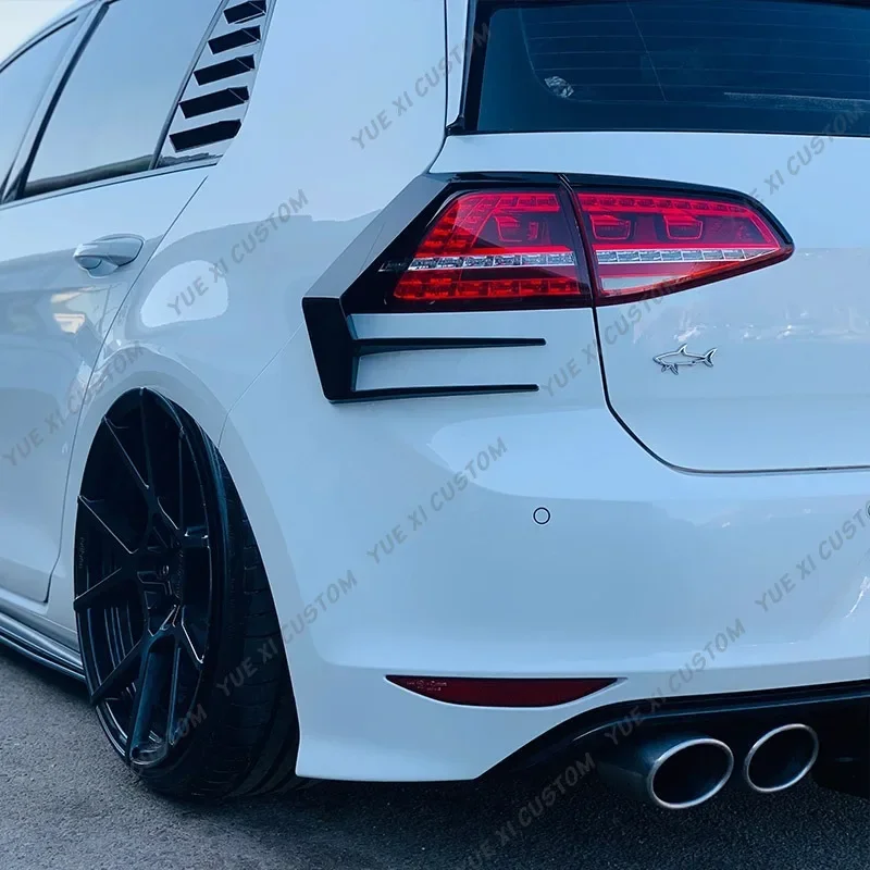 Dla VW Golf Mk7 Mk7.5 Golf Mk7 Facelift GTI TSI R-Line 2012-2020 Samochodowy tylny zderzak Światło tylne Łopatka tylnego spojlera Zestaw karoserii
