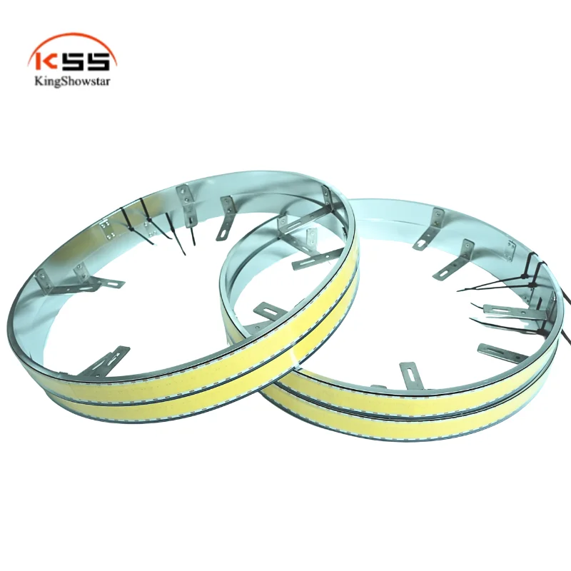 5 Row COB LED Wheel Lights Kit 12V Super Bright Truck Wheel Lights Car Wheel Light Off-Road Rim Light Waterproof 4PCS