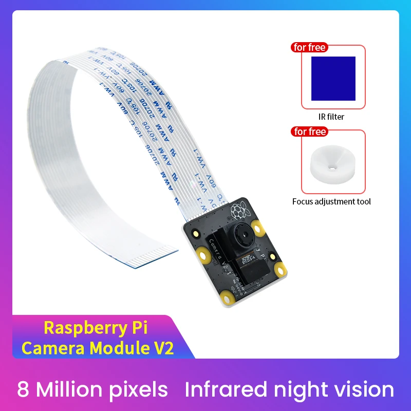 Keyestudio RPB Camera Module V2 1080P 8 Million Pixels Infrared Night Vision Compatible With All Versions Of The Raspberry Pi