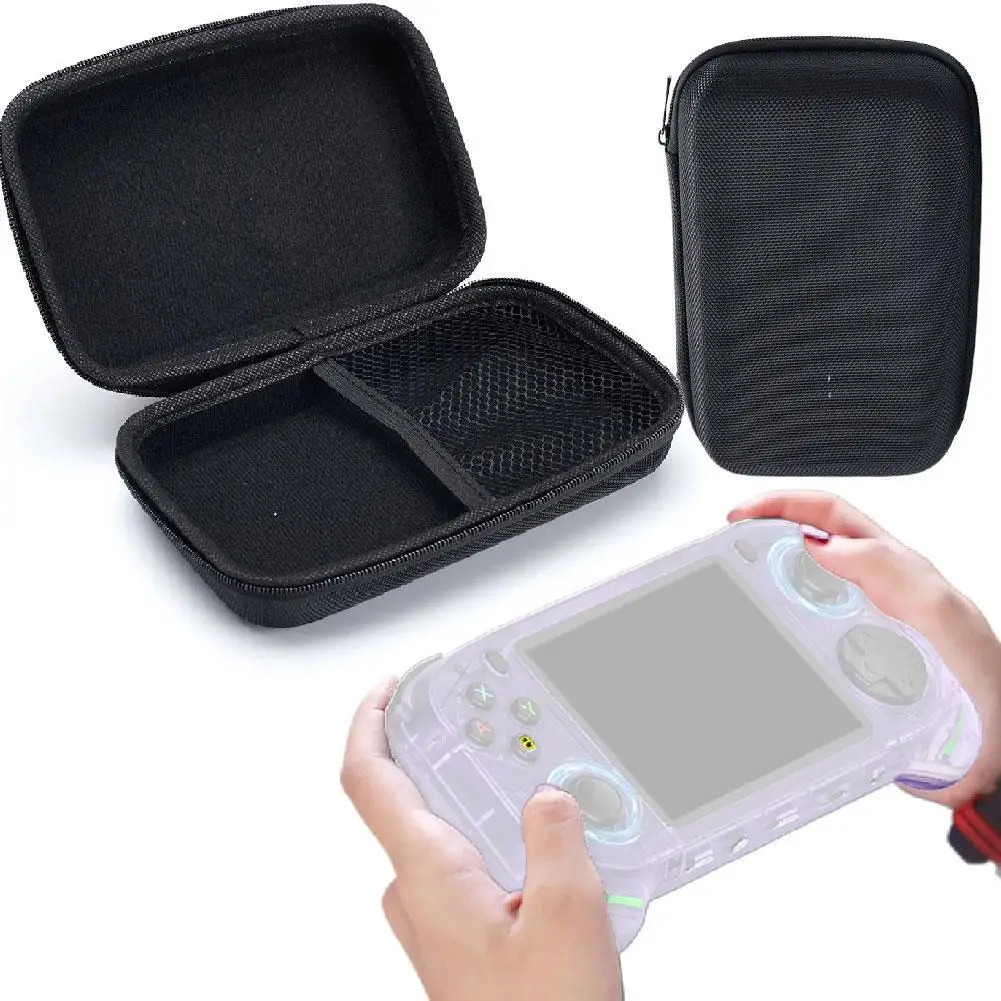 Carrying Bag for RX6H Retro Handheld Game Consoles EVA Waterproof Carrying Case for RX6H Storage Bag Drop Resistant Black