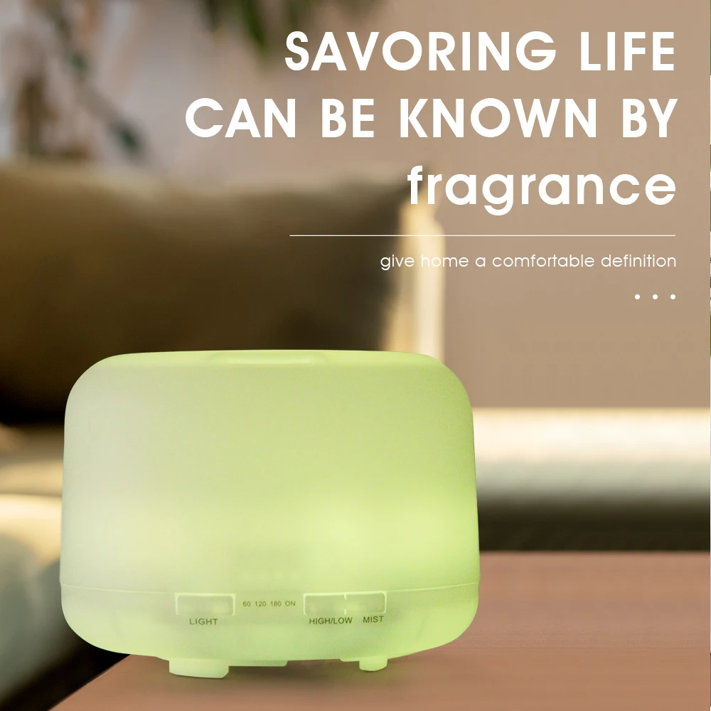 

500 мл ароматический диффузор с дистанционным управлением, ультразвуковой увлажнитель воздуха, USB-диффузор эфирного масла, создатель тумана со светодиодными ночниками