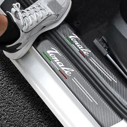 Car Door Sill Protector Welcome Pedal Cover Anti-drity Anti-scratch Strip Protective Strip For Alfa Romeo Tonale Car Accessorie