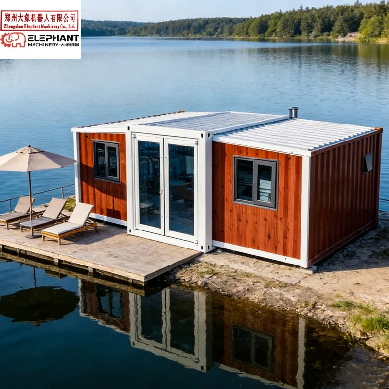Customized Chinese Manufactured Luxury Modular House, Steel Container Bedrooms & Kitchen, Ideal For Office, Villa & Site Tempora