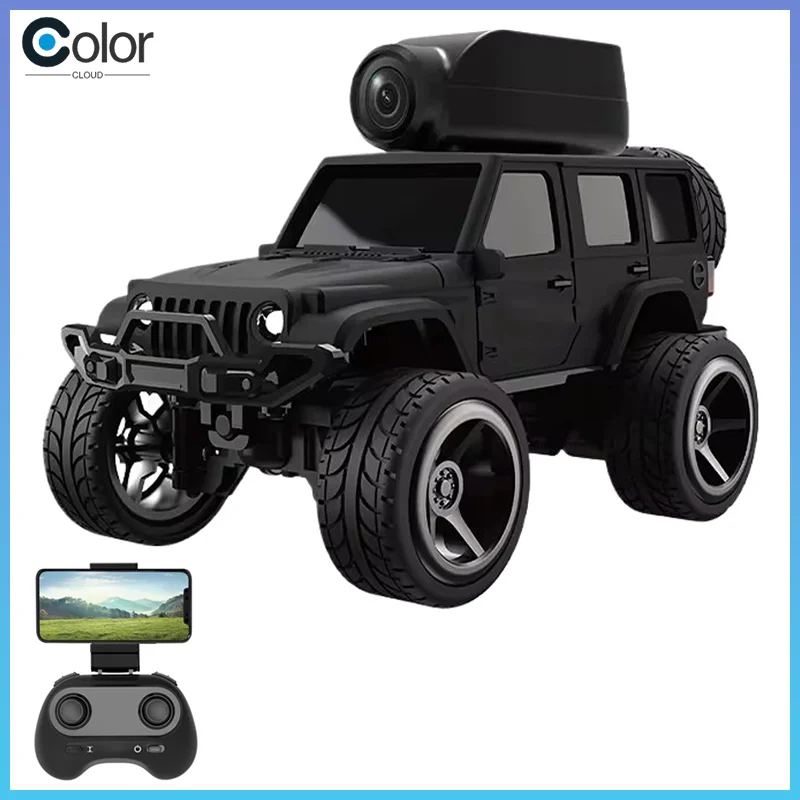 

New Product 1:64 Alloy 2.4g Electric Shock Absorption Remote Control Off-Road Vehicle With Camera Image Transmission App Adult T