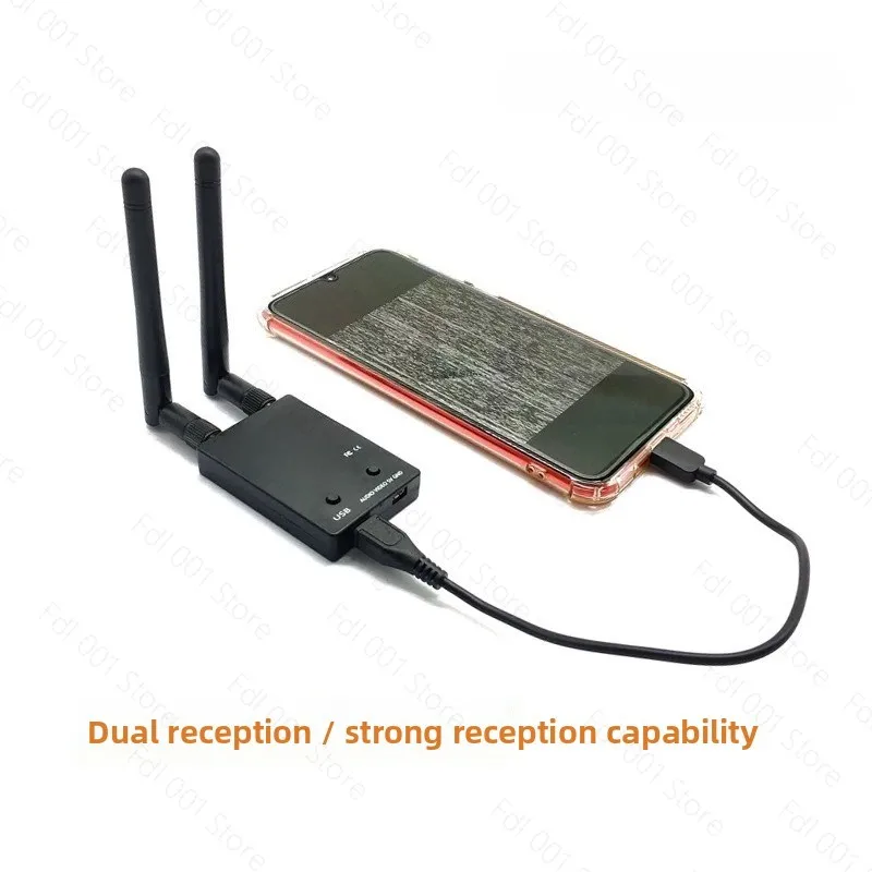 Skydroid UVC Single /Dual Control Receiver OTG 150CH 5.8G Full Cha-nnel FPV Receiver W/Audio for And-roid Sm-art Ph-o-ne PC M