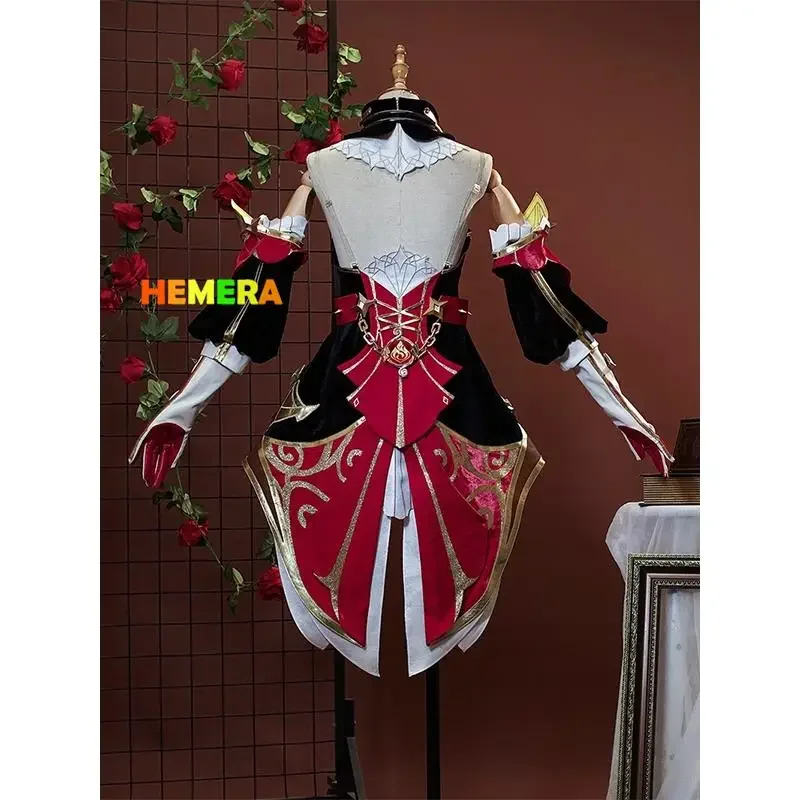 Chevreuse Genshin Impact Cosplay Kostuum Pruik Set Vrouwen Jurk Uniform Halloween Feest Voor Meisjes Chevreuse Game Genshin Impact