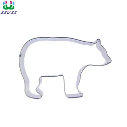 Big Black Bear Shape Cake Decorating Fondant Cutters Tools,Cookie Biscuit Stainless steel Baking Molds,Direct Selling