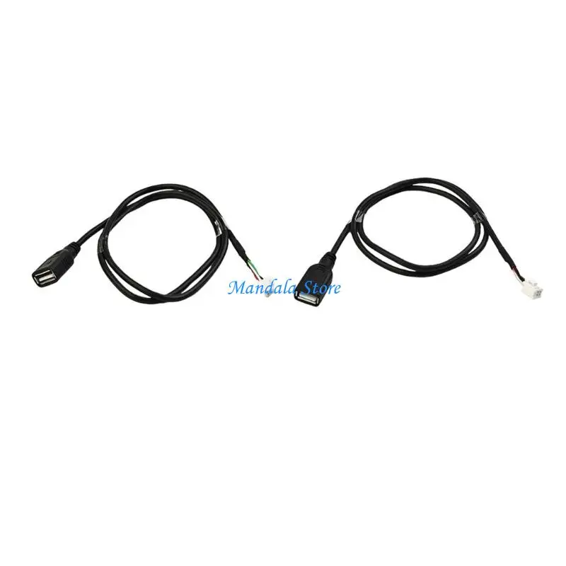 U2JC Car USB Cable Adapter 4 6Pin Connector Replacement USB Extension Cable Adapter for Car Navigation System Enduring