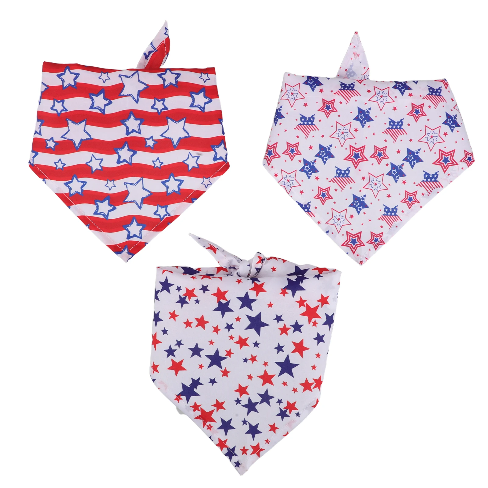 

3pcs Dog Bibs For Large Breeds Soft Absorbent Drool Protection Stylish Triangle Bandana Pet Grooming Mealtime Use