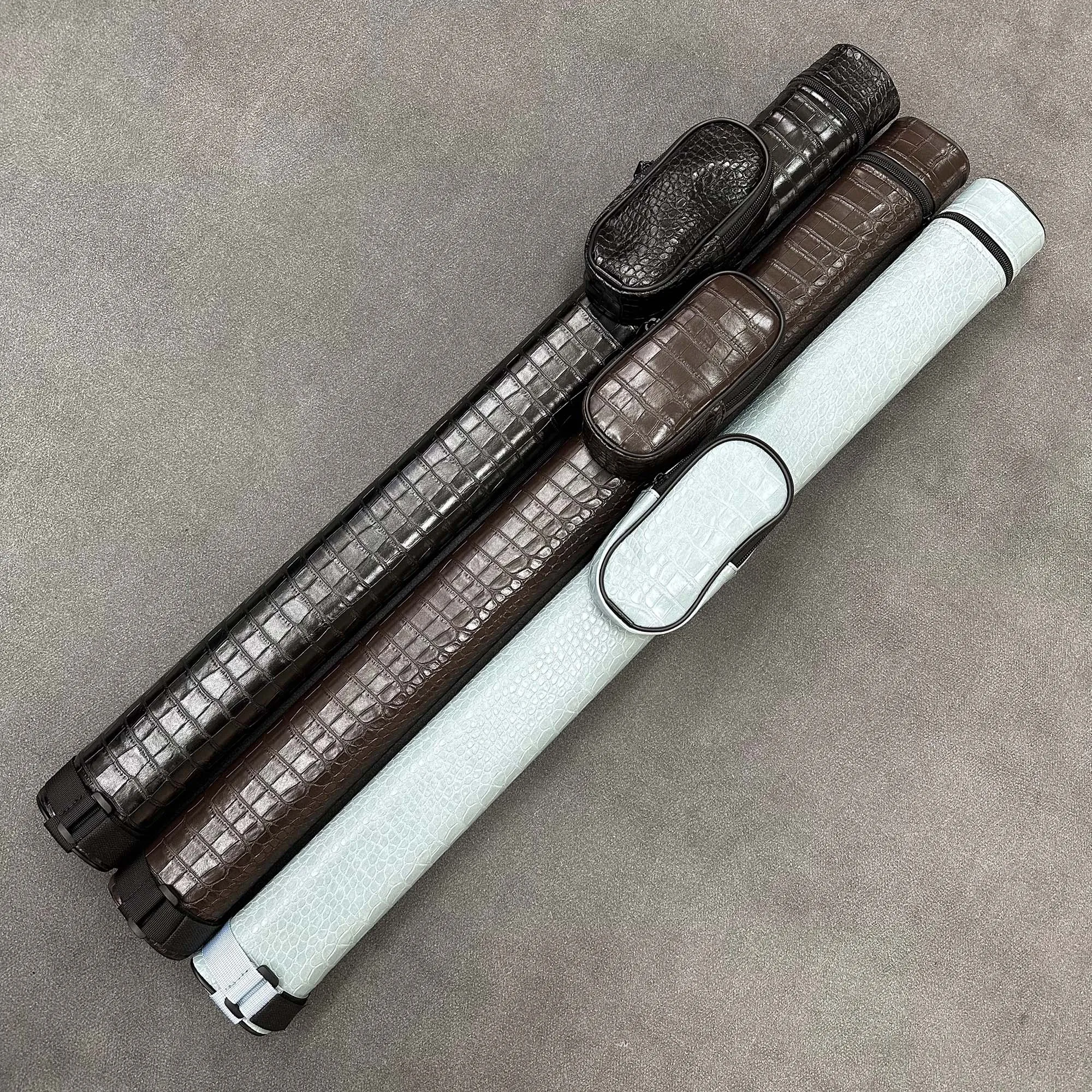 Two-hole 1/2 Split Pool Cue Barrel, 82CM Long, Pool Cue Bag Portable Pool Cue Storage Box, Many Colors Available