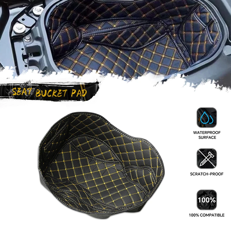 

Для NMAX155 nmax155 2020-2022 мотоциклетное сиденье из искусственной кожи, ковш, задний багажник, вкладыш, защитные детали NMAX 155