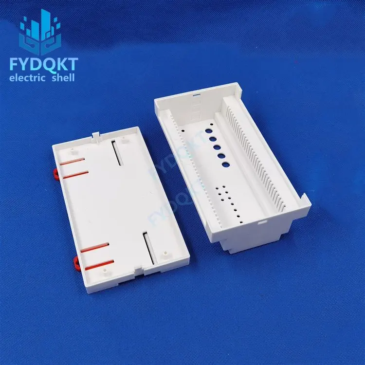 Standard 35-Rail PLC Electronic Instrument Housing on-board Power Box 4-04-6 158X59X88mm ABS Plastic Project Case