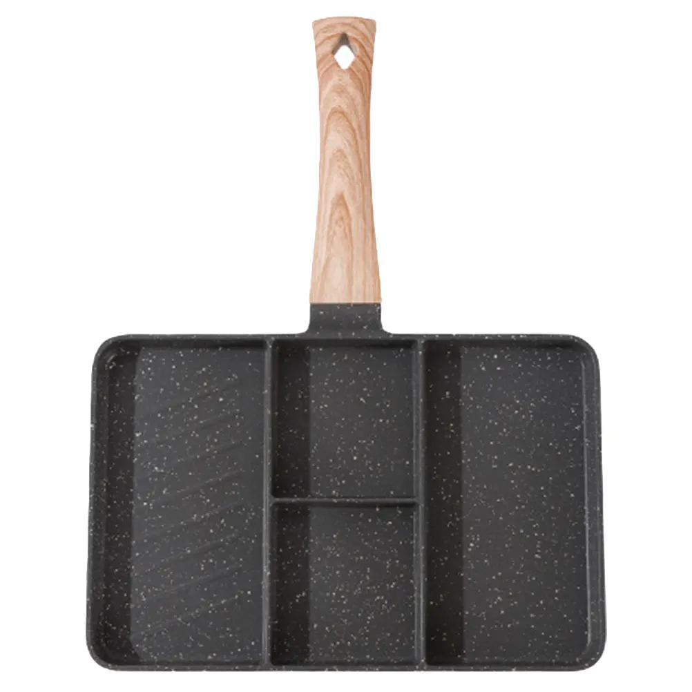 

Non Stick Egg Pan Breakfast Frying Pans Aluminum Alloy Square Anti Scalding Handle Easy Clean Kitchen Cookware