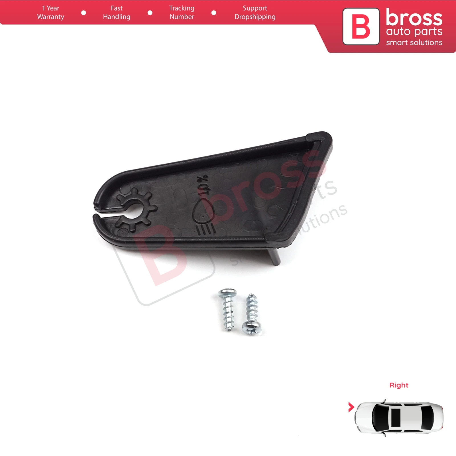 BHL543 Headlight Holder Mount Repair Bracket Tab Set Right Side for Ford Focus DA MK2 2.5 2008-2011 Facelift 8M5113100CD