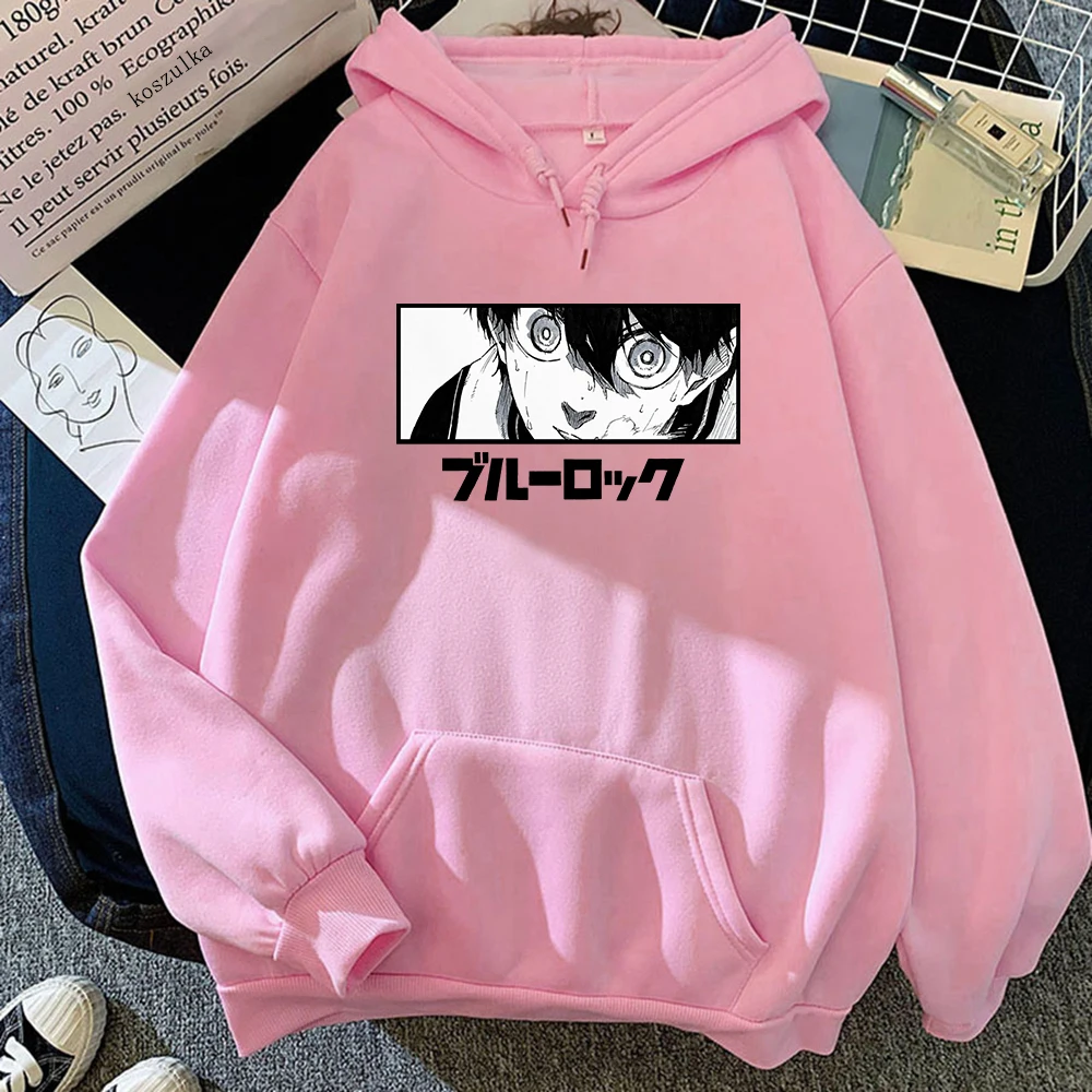 Blue Lock Anime Hoodie For Men Women Harajuku Clothes Manga Yoichi Isagi Pullover Sweatshirts Comfortable Fleece Warm Streetwear