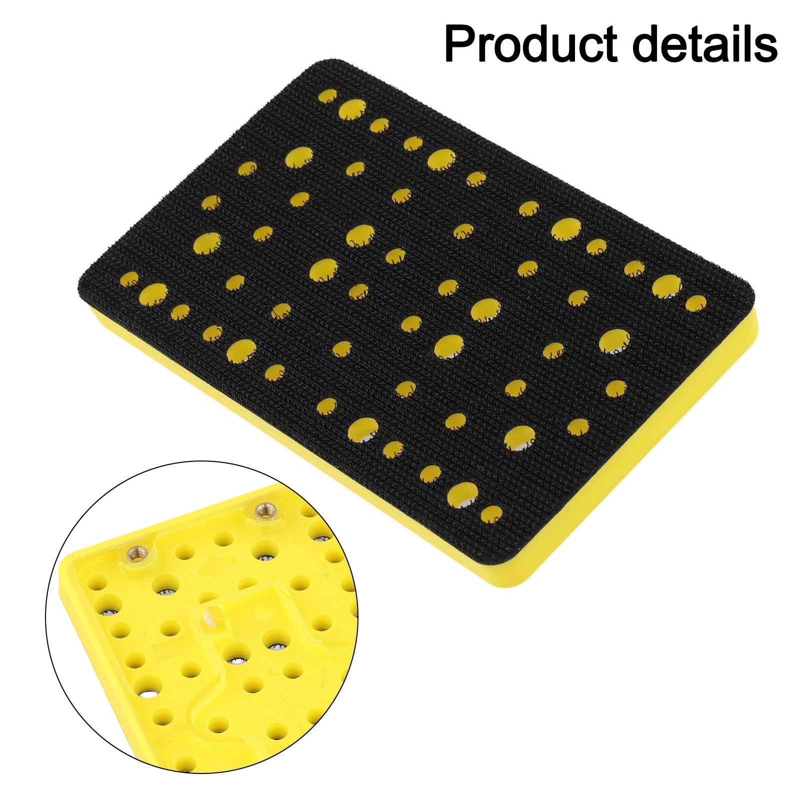For Orbital Sander Backup Pad 3x5 inch Made of PU Material for Polishing Mats 80x133mm Approximate Dimensions for Industrial Use