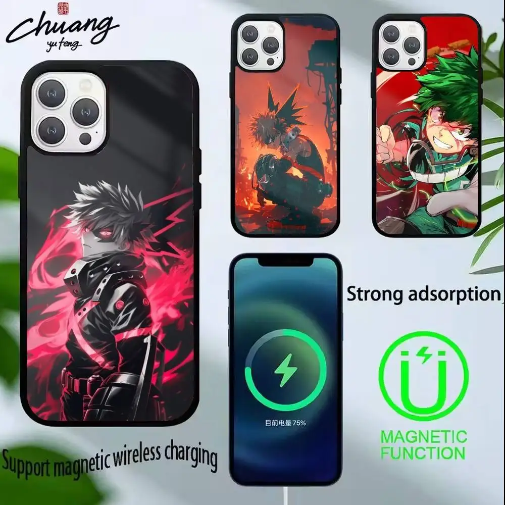 

Katsuki Bakugo-Hero Academia Phone Case For iPhone 17,16,15,14,13,Pro,Max,Plus,Magnetic For Magsafe Wireless Charging