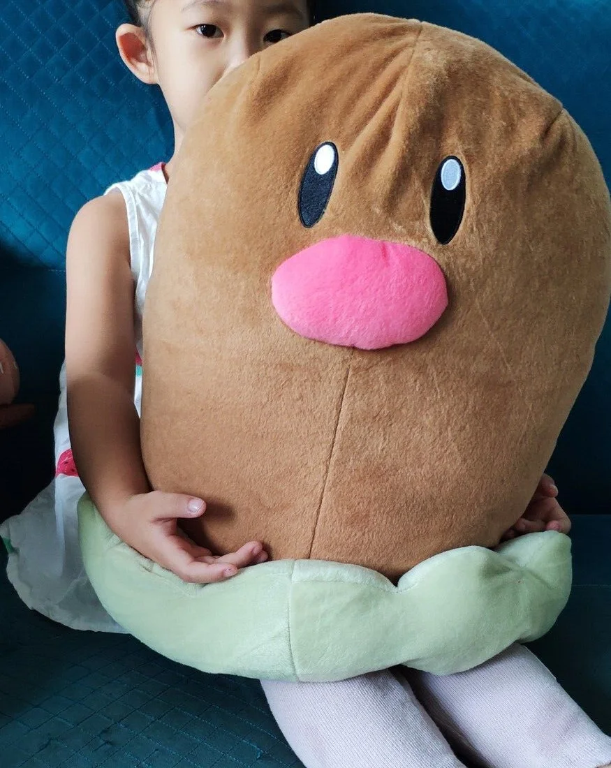 pokemon Rare Large Official Focus Diglett Stuffed Plush Doll New