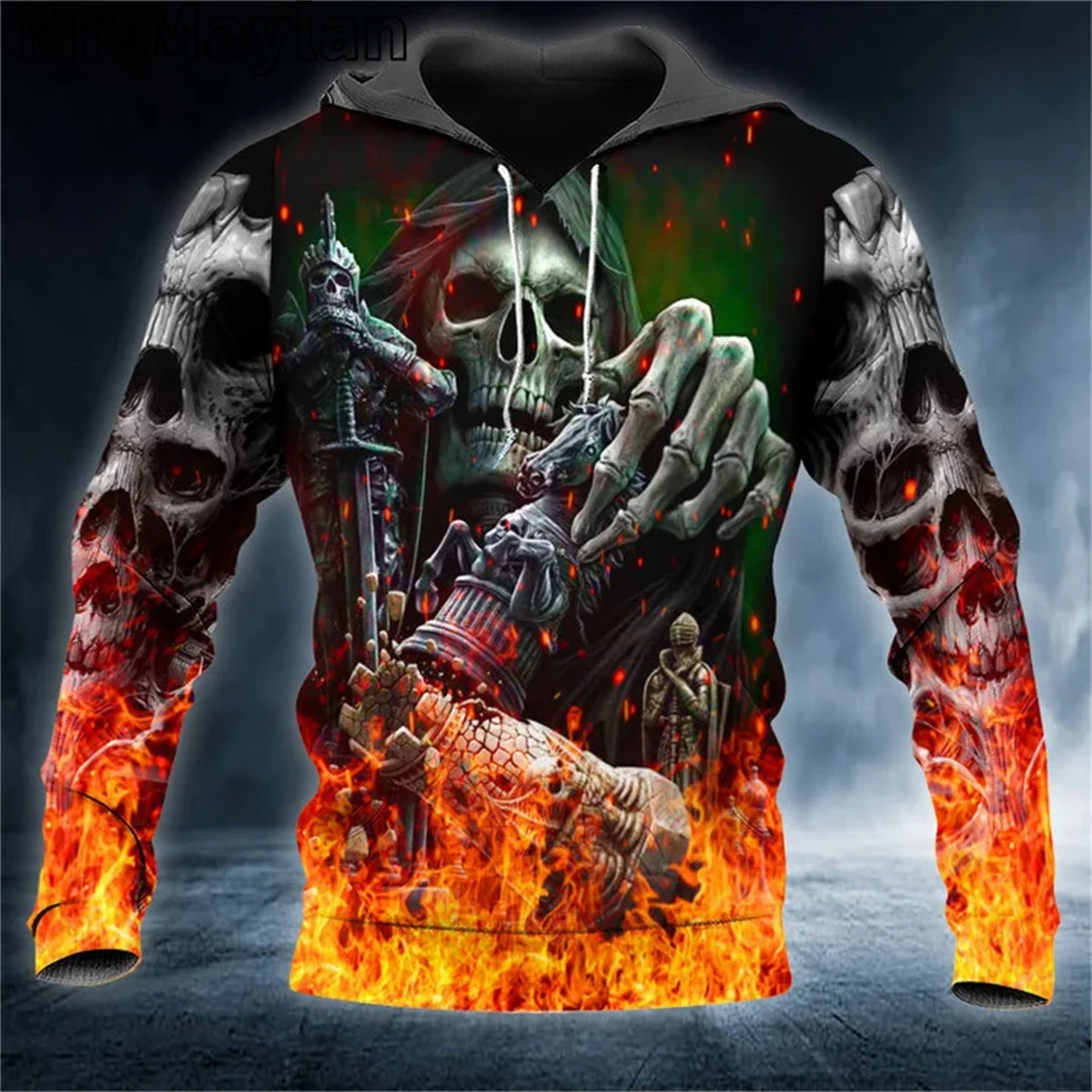 

Checkmate Reaper Chess Knight Fantasy Skull 3D Unisex Hoodie Men Sweatshirt Streetwear Zip Pullover Casual Jacket Tracksuits