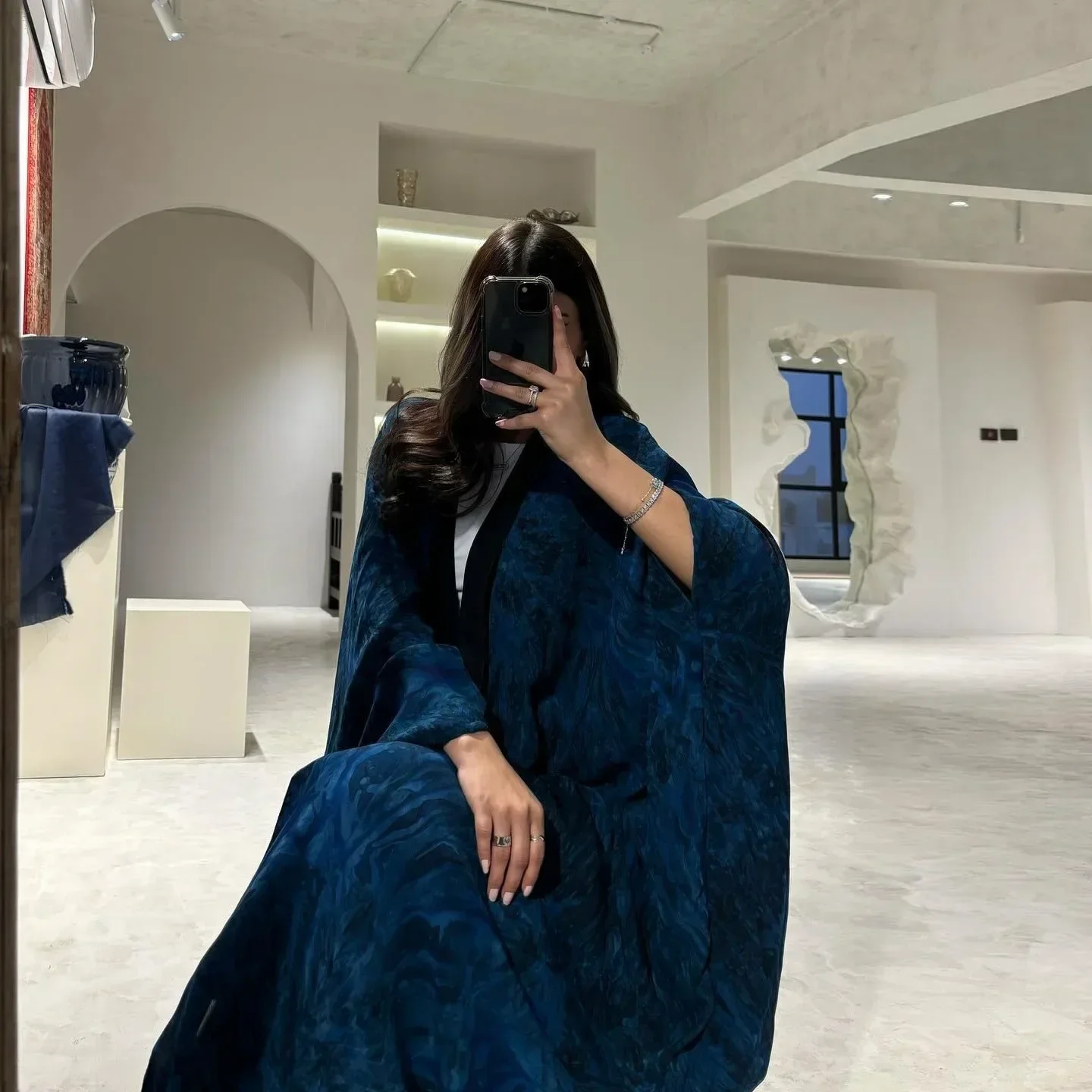 Eid Djellaba Ramadan Abayas for Women Modest Muslim Dress Dubai Open Abaya Kimono Jalabiya Kebaya Caftan Marocain Femme Robe New