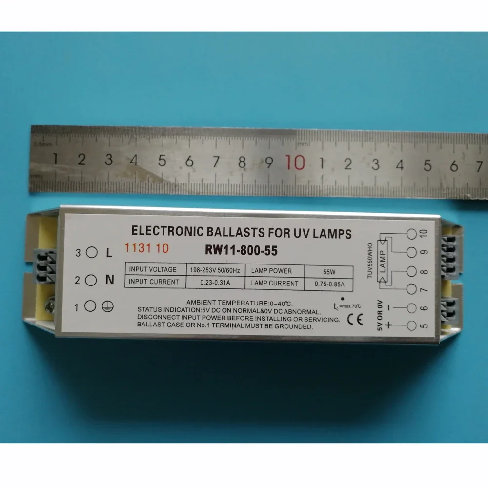 Germicidal Lamp Electronic Ballasts for UV Lamps Ballast  RW11-800-55 UV Lamps 55W