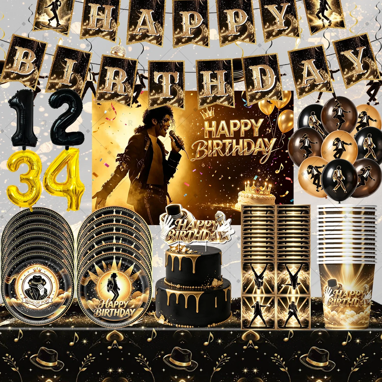 Party Supplies - Décorations pour fête d'anniversaire de Michael